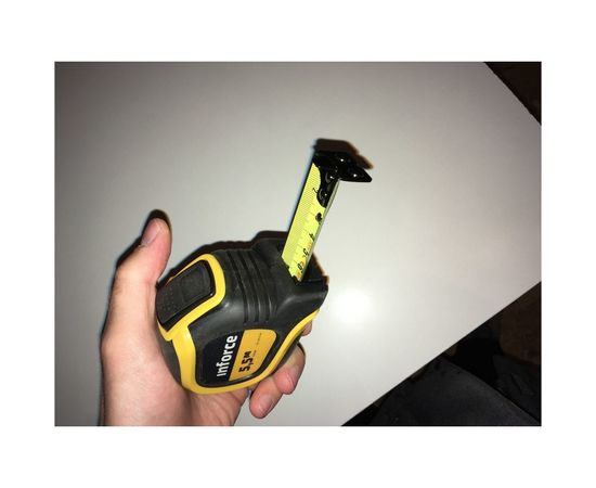 Измерительная рулетка с нейлоновым ярким покрытием и магнитным зацепом 5.5x27мм Inforce 06-11-48 – изображение 3