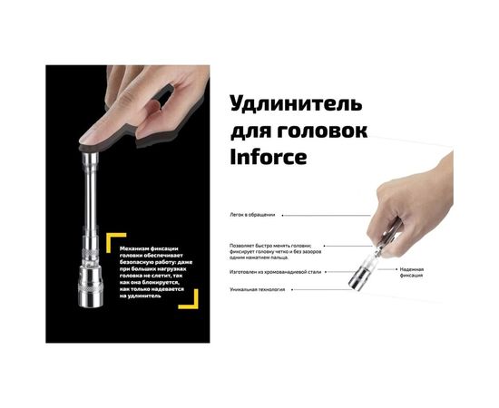 Набор инструментов 94 предмета 1/2", 1/4" Inforce 06-07-10 – изображение 3