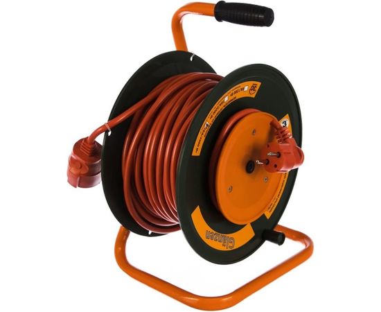 Силовой сварочный удлинитель на катушке с выносной розеткой ПВС 2х2,25 EB-30-010 GLANZEN 00-00000212 – изображение 4