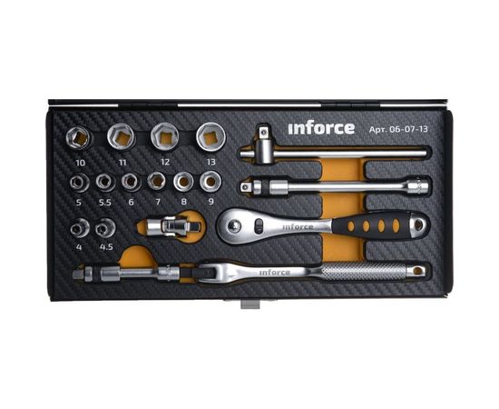 Набор инструментов 18 предметов 1/4" Inforce 06-07-13 – изображение 2