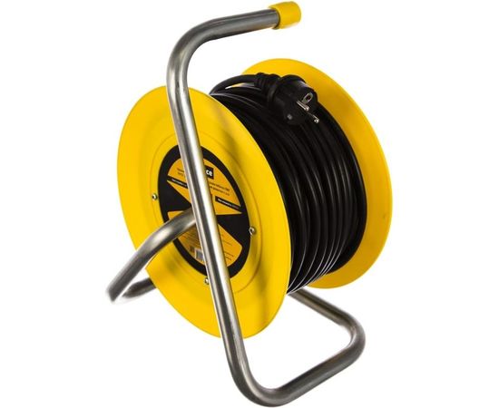 Силовой удлинитель на катушке Inforce К4-Е-25 ПВС 3x1.5 25м 4 розетки 25125 – изображение 2