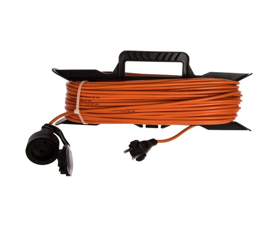 Удлинитель на рамке Gigant б/з ПВС 2х0,75 6A 50м IP 44 PE-011 (Россия) – изображение 2