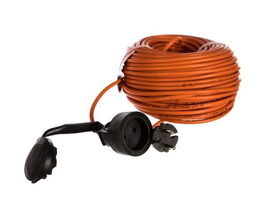 Удлинитель шнур Gigant б/з ПВС 2х0,75 6A 50м IP 44 PE-017 (Россия) – изображение 2