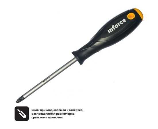 Отвертка крестовая Inforce PH3x125 06-09-57 – изображение 2