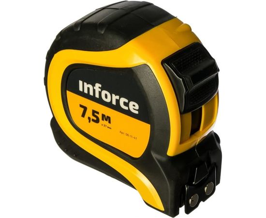 Измерительная рулетка с нейлоновой лентой и магнитным зацепом 7.5x27мм Inforce 06-11-47 – изображение 3