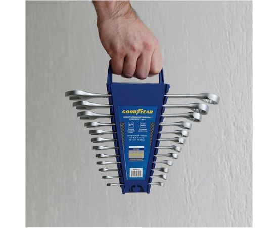 Набор комбинированных ключей Goodyear 12 шт GY002212 – изображение 6
