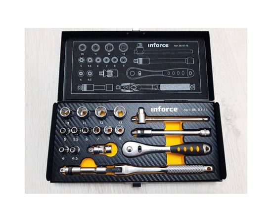 Набор инструментов 18 предметов 1/4" Inforce 06-07-13 – изображение 18