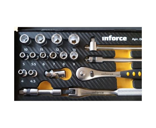 Набор инструментов 18 предметов 1/4" Inforce 06-07-13 – изображение 23