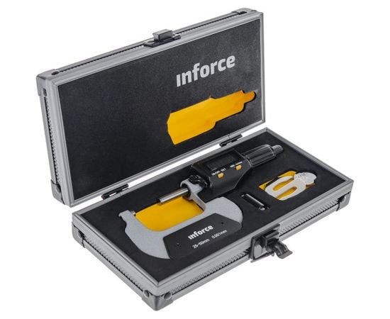Цифровой микрометр 25-50мм/1-2"*0.001мм/0.00005" Inforce 06-11-45 – изображение 9