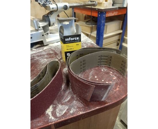 Лента шлифовальная (5 шт; 76х457 мм; P60) Inforce 11-01-043 – изображение 3