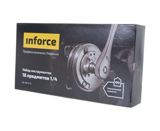 Набор инструментов 18 предметов 1/4" Inforce 06-07-13 – изображение 6