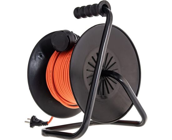 Удлинитель на пластиковой катушке Gigant ПВС 2х0,75 6A 20м IP44 PE-032 – изображение 9