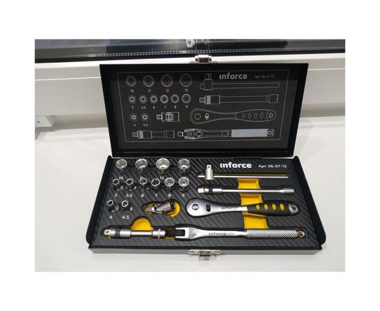 Набор инструментов 18 предметов 1/4" Inforce 06-07-13 – изображение 4