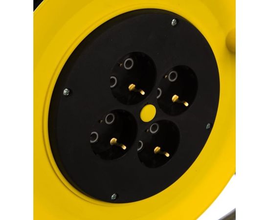 Силовой удлинитель на катушке Inforce К4-Е-30 30 м 4 розетки с з/к 25130 – изображение 2