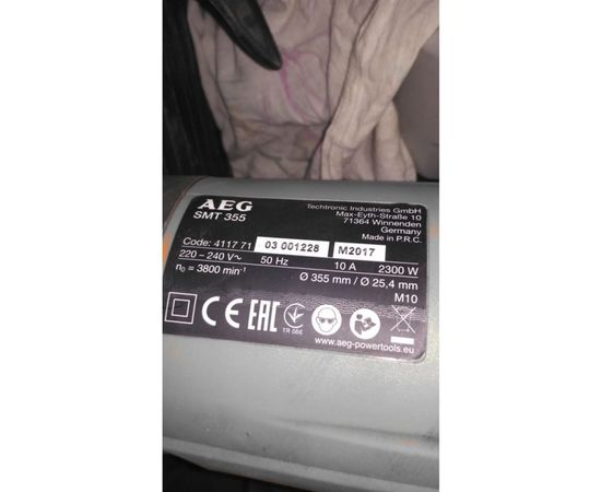 Монтажная пила AEG SMT 355 411770 – изображение 17