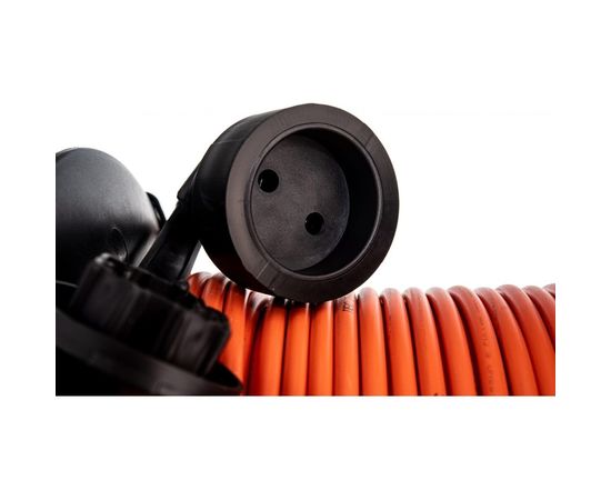 Удлинитель на пластиковой катушке Gigant ПВС 2х0,75 6A 20м IP44 PE-032 – изображение 6