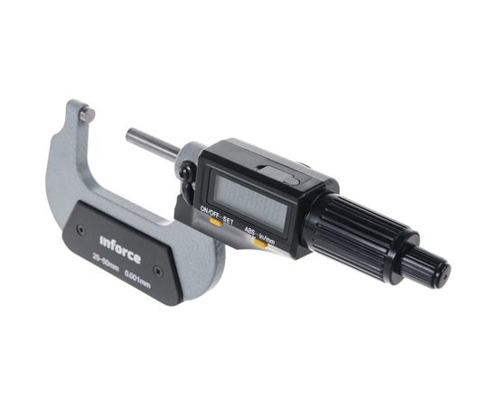 Цифровой микрометр 25-50мм/1-2"*0.001мм/0.00005" Inforce 06-11-45 – изображение 3