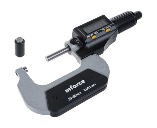 Цифровой микрометр 25-50мм/1-2"*0.001мм/0.00005" Inforce 06-11-45 – изображение 2