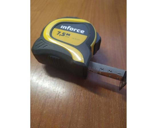 Измерительная рулетка с нейлоновой лентой и магнитным зацепом 7.5x27мм Inforce 06-11-47 – изображение 5