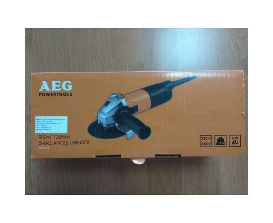 Угловая шлифмашина AEG WS 8-125 451402 – изображение 38