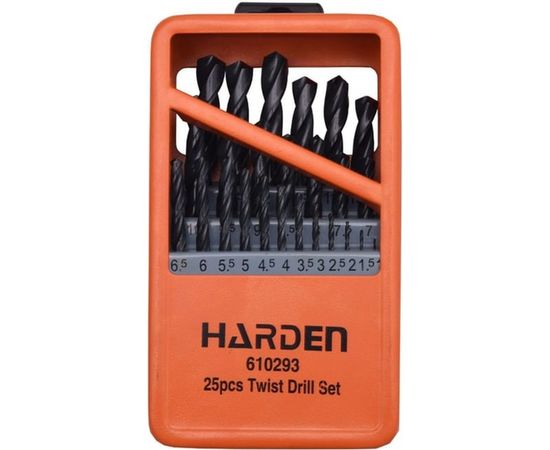 Набор сверл по металлу HSS (25 мм; 1-13 мм) HARDEN 610293 