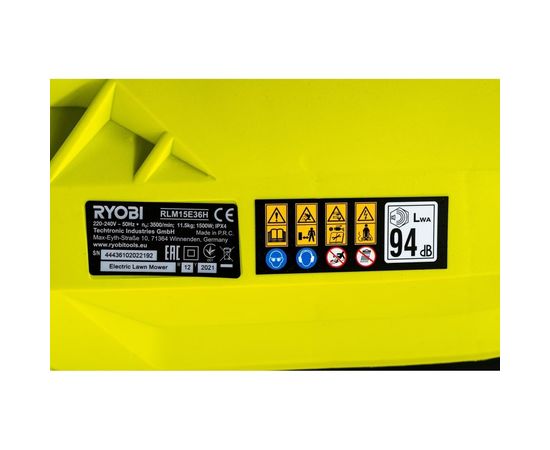 Газонокосилка Ryobi RLM15E36H 5133002345 – изображение 13
