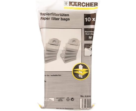 Фильтр-мешки 10 шт. для пылесосов Т 7/1; 10/1 Karcher 6.904-333 – изображение 2