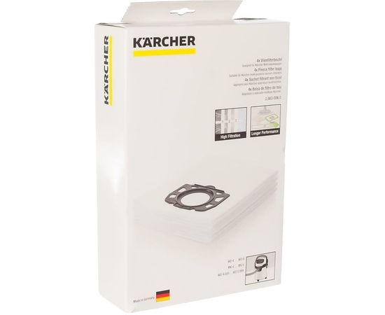 Фильтр-мешки (4 шт.) для пылесосов MV 4/5/6 Karcher 2.863-006 – изображение 2
