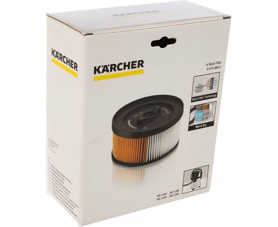 Фильтр патронный с нанопокрытием для пылесосов Karcher 6.414-960 – изображение 2