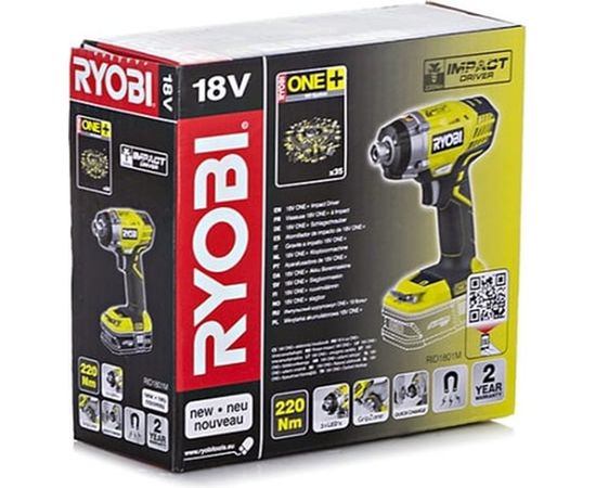 Аккумуляторный винтоверт Ryobi ONE+ RID1801M 5133001168 – изображение 9