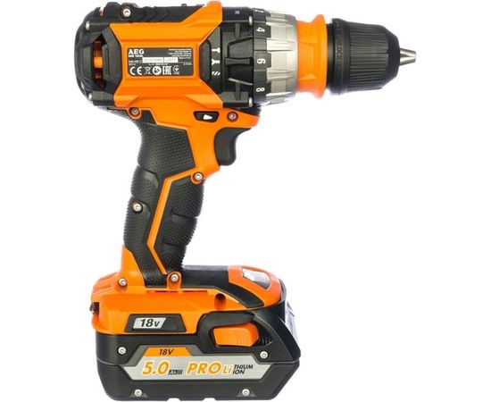 Бесщеточная аккумуляторная дрель-шуруповерт AEG BSB18CBL LI-502C 459396 – изображение 7