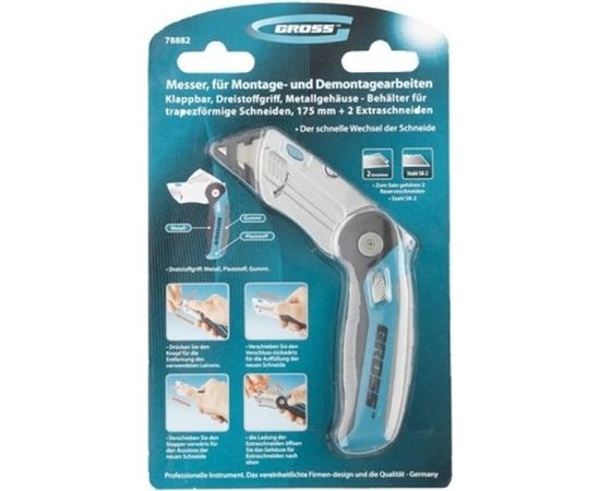 Ремонтно-монтажный нож GROSS 175 мм 78882 – изображение 3