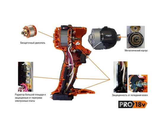 Аккумуляторный бесщеточный винтоверт AEG BSS18OP-0 451631 – изображение 6
