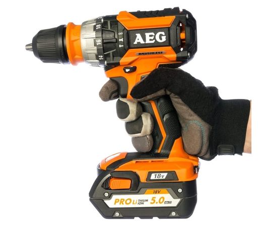 Бесщеточная аккумуляторная дрель-шуруповерт AEG BSB18CBL LI-502C 459396 – изображение 2