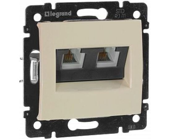 Розетка Legrand, 2XRJ11 слоновая кость VLN 774339 696742 