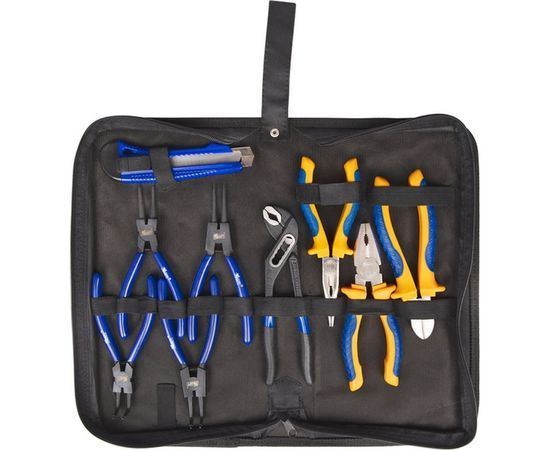 Набор шарнирно-губцевого инструмента KRAFT 9 предметов сумка KT 703021 