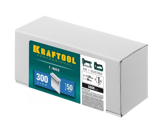 Гвозди для нейлера Kraftool тип 300 50 мм 5000 шт. 31785-50 