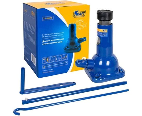 Механический бутылочный домкрат KRAFT 2Т 197-408 мм KT 800056 