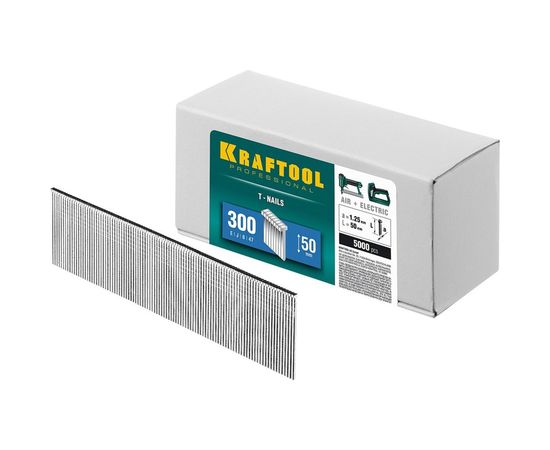 Гвозди для нейлера Kraftool тип 300 50 мм 5000 шт. 31785-50 – изображение 2
