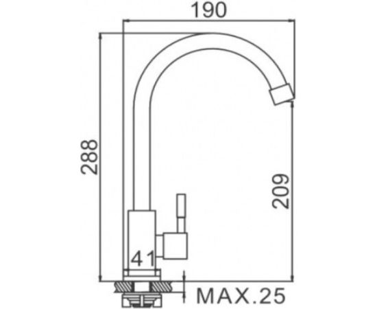 Смеситель LEDEME L74195 моно 65646 – изображение 2