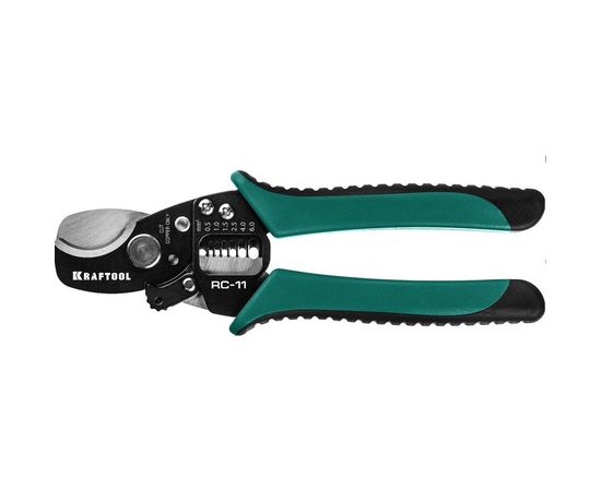 Кабелерез KRAFTOOL RC-11 d-11 мм, 0.5-6 мм2, съемник изоляции 22696-2 – изображение 5
