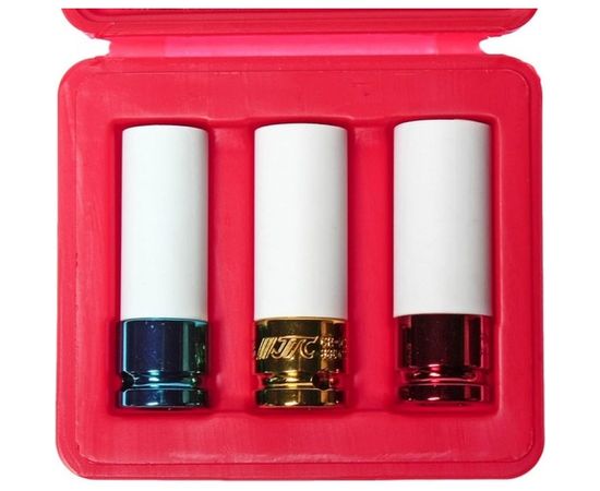 Набор ударных головок для литых дисков 17-19-21мм 3шт JTC-3304 – изображение 3