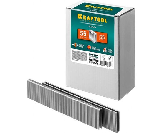 Скобы Kraftool тип 55 31789-25 – изображение 2