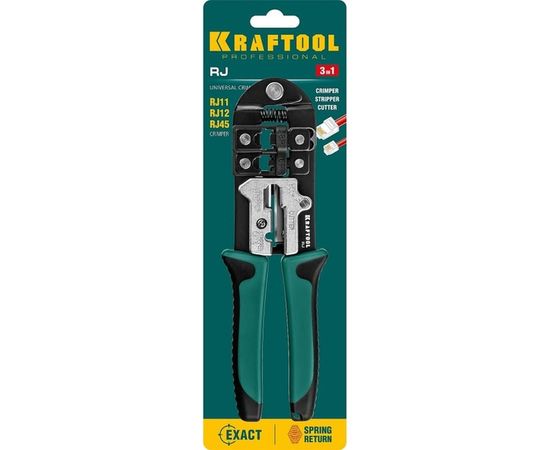 Кримпер KRAFTOOL универсальный, RJ45, RJ11/RJ12 22699 – изображение 2