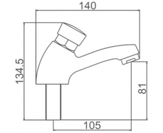 Смеситель для умывальника LEDEME LH505 порционный 805752 – изображение 2