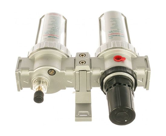 Набор аксессуаров Kraftool Industrie Qualitat для пневмосистем манометр влагоотделитель смазчик 06505 – изображение 3