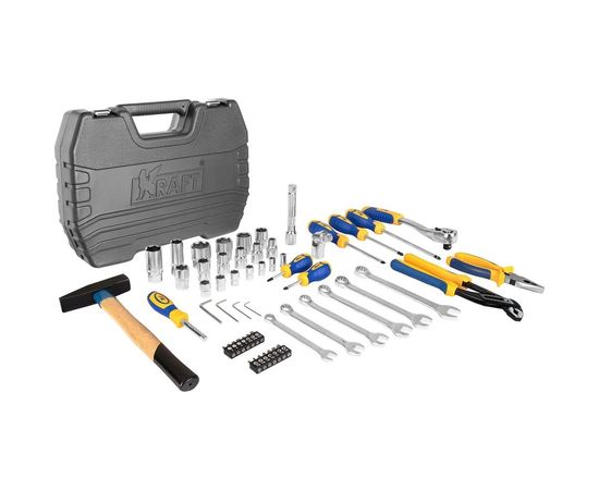 Набор инструмента 1/2 Dr и 1/4 Dr 56 предметов KRAFT KT 700303 – изображение 4