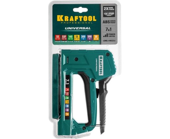 Cтеплер тип 53 (6-14мм)/140 (8-14 мм)/13/ 53F/36/500 KRAFTOOL Universal 31524 – изображение 6