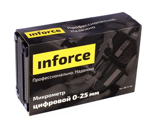 Цифровой микрометр 0-25мм/0-1*0.001мм/0.00005 Inforce 06-11-44 – изображение 3