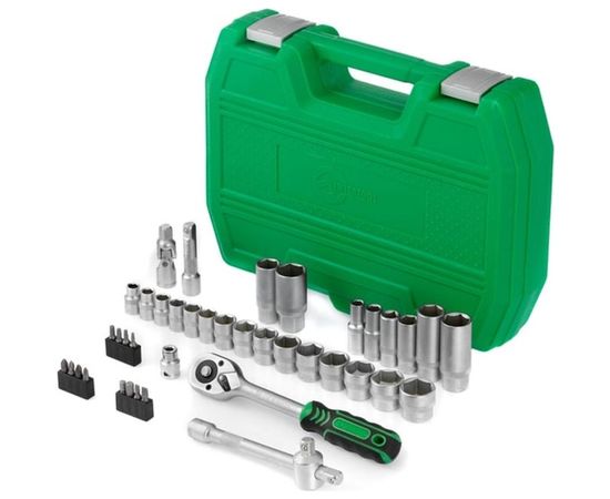 Набор инструментов INTERTOOL 39 ед, 3/8" Cr-V ET-6039SP – изображение 2